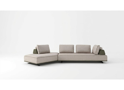 Sectional sofa L shape living room sofa upholstered sofa gray fabric sofa modern couch