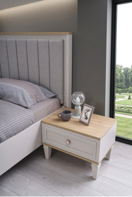 Group bedside tables wood side table bedroom gray nightstand