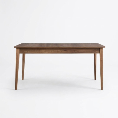 Dining room table dining table table wood brown extendable 160 cm dining room