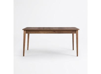 Dining room table dining table table wood brown extendable 160 cm dining room