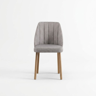 Dining room chair set 6-piece chairs fabric gray dining room seats