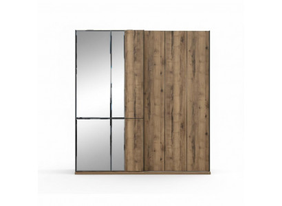 Design wardrobes closets cabinets brown wood mirror new