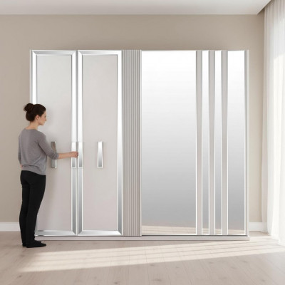 Luxury Wardrobes Design Wardrobe Mirror Large White Wood Modern