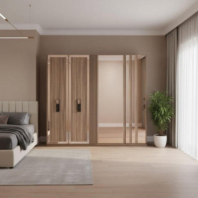 Wardrobes Modern Wardrobe Cabinets Gold Wood Bedroom