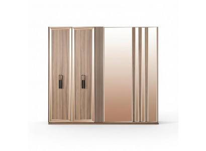 Wardrobes Modern Wardrobe Cabinets Gold Wood Bedroom