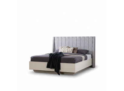Double Bed Bedroom Set Wooden Bed 3-Piece Set White Nightstands