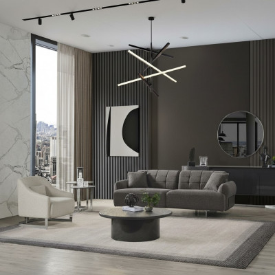 Couches Upholstered Sofa Gray Complete Three-Seater Armchair Modern 2-Piece Sofas New