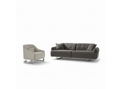Couches Upholstered Sofa Gray Complete Three-Seater Armchair Modern 2-Piece Sofas New