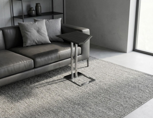 Side table coffee table living room stainless steel silver furniture