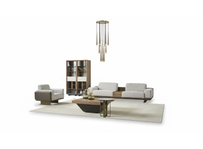 Four-seater sofa set armchair fabric fabric sofa modern sofa