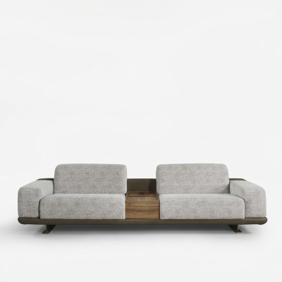 Four-seater sofa couch 4-seater gray fabric modern fabric sofa upholstered sofa
