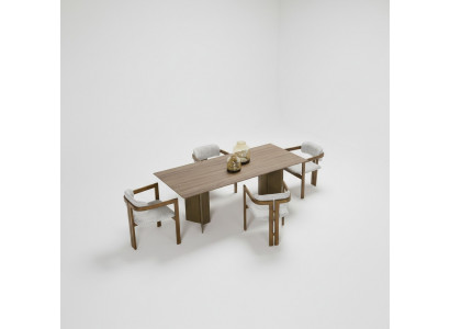 Dining set dining table dining corner dining group set 7-piece dining room brown wood