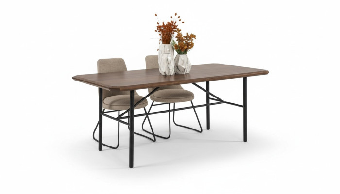 Dining room table dining table table dining nook dining room 205 cm wood brown