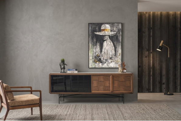 Buffet Dining Room Sideboard Dresser Wood Brown Cabinet Dressers
