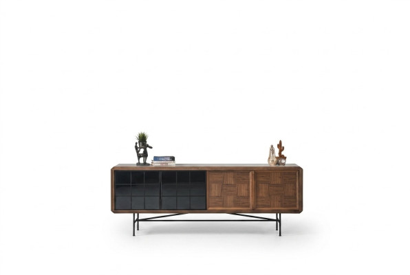 Buffet Dining Room Sideboard Dresser Wood Brown Cabinet Dressers