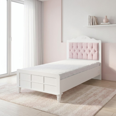 Child's bed bed children's room children's room furniture pink wood Chesterfield
