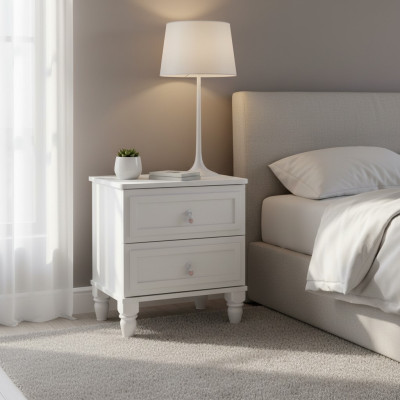 Night consoles bedside tables wood bedroom modern white girl