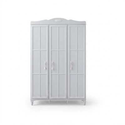 Wardrobe, children's wardrobe, cabinet, wood, white, wooden cabinet, modern