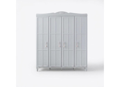 Large wardrobe children's wardrobe cabinet wood white wooden cabinet modern