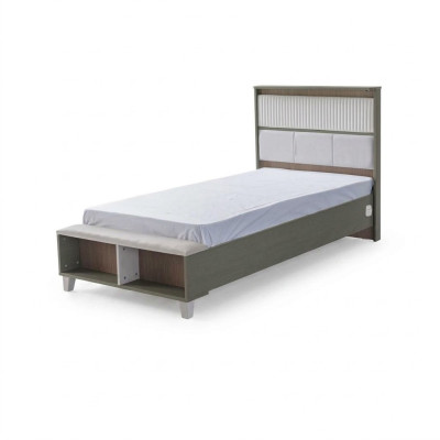 Bed frame children's bed children's room bed frames gray wood beds