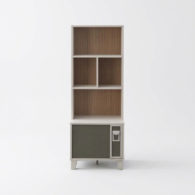 Bookshelf Bookcase Freestanding Shelf Shelf Wood Gray Children's Room