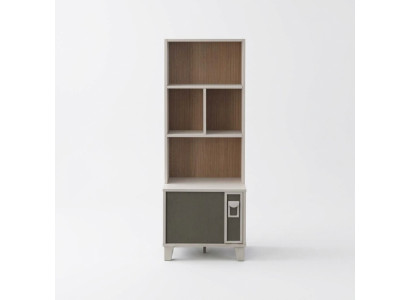 Bookshelf Bookcase Freestanding Shelf Shelf Wood Gray Children's Room
