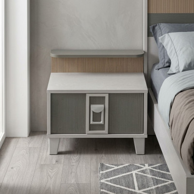 Bedside table nightstands consoles wood children's room modern gray girls