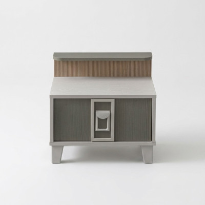 Bedside table nightstands consoles wood children's room modern gray girls