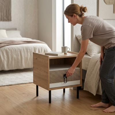 Nightstand Night Consoles Consoles Wood Children's Room Modern Brown Table
