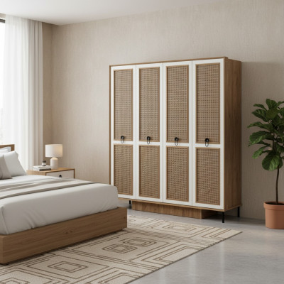 Wooden cabinet wardrobes children's wardrobe cupboard wood brown design