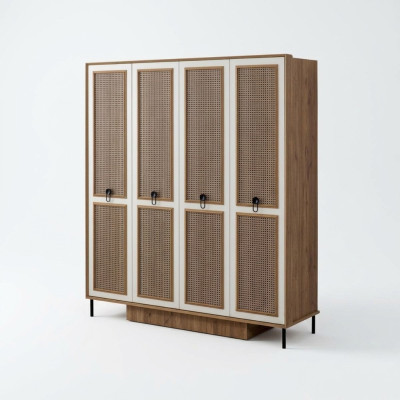 Wooden cabinet wardrobes children's wardrobe cupboard wood brown design