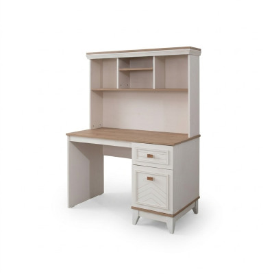 Desk Cabinet Computer Desk White Office Furniture Wood Table Shelves