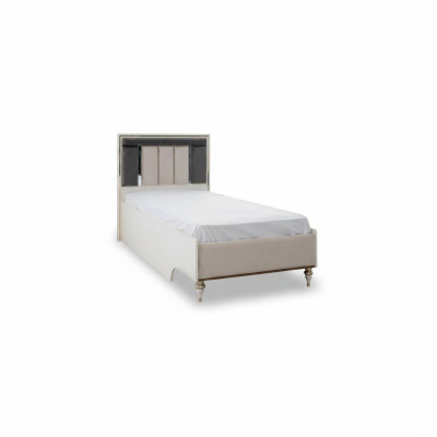 Luxury children's bed bed frame bed children's room bed frames beige fabric