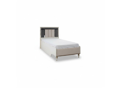 Luxury children's bed bed frame bed children's room bed frames beige fabric