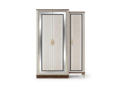 Wardrobe Children's Wardrobe Wooden Wardrobe Cabinet Wood Beige Modern