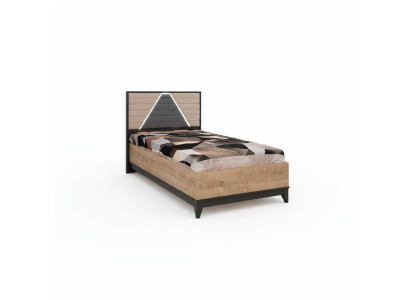 Bed 120 cm Children's Bed Bed Frame Children's Room Brown Wood Beds New