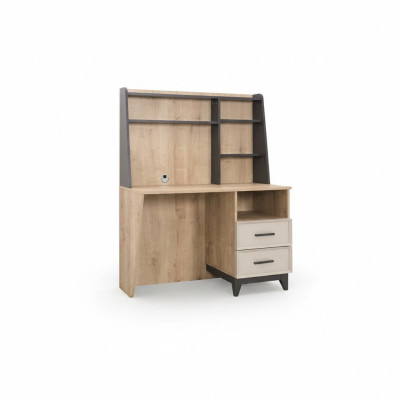 Desk computer table brown children's room furniture wood table shelves