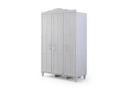 Luxury wardrobe children's wardrobe wooden wardrobe closet wood white