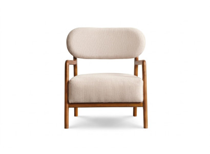 Modern armchair single-seater 1-seater fabric chair beige design club chair