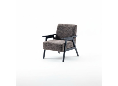 Living Room Armchair Single-Seater 1-Seater Fabric Armchair Gray Classic New