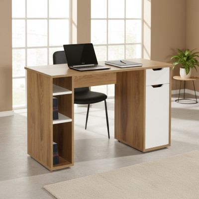 Desk computer desk office table wood brown office table office furniture