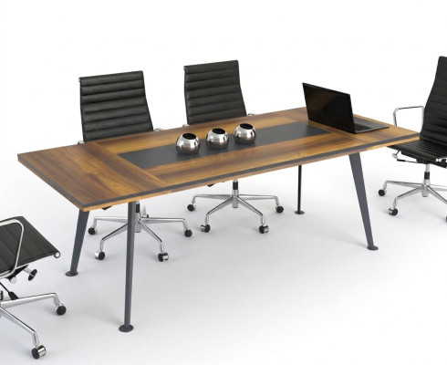 Conference table, meeting tables, conference furniture, large table, brown, wood