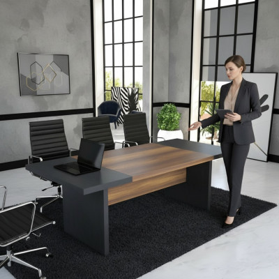 Conference furniture conference table meeting tables large table brown wood