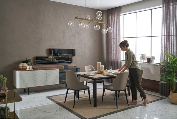 Dining room set dining group dining room furniture dining nook set 7-piece wood white