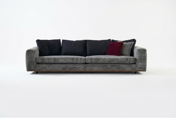 Four-seater sofa, four-seat couch, fabric, fabric sofa, upholstered sofa, modern.