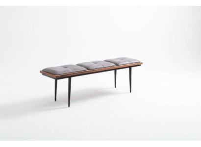 Bench Seat Upholstered Upholstered Bench Dining Room Seat Fabric Brown Design