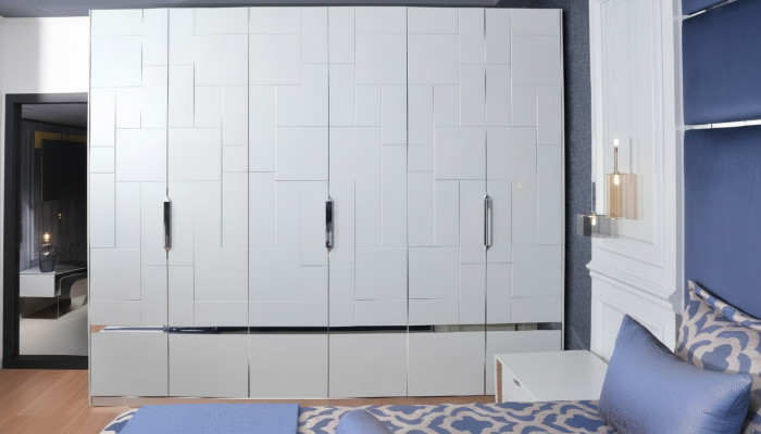 Wardrobe White Closet Bedroom Wooden Wardrobe Modern Furniture