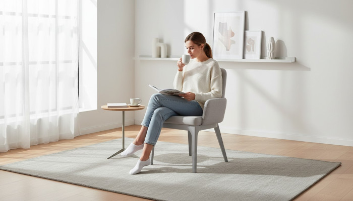 Kitchen chair, dining chair, gray wood armchair, wooden chair, modern.