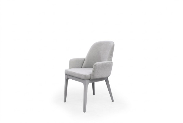 Kitchen chair, dining chair, gray wood armchair, wooden chair, modern.