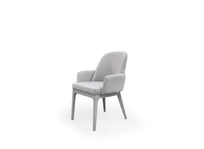 Kitchen chair, dining chair, gray wood armchair, wooden chair, modern.